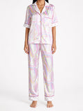 muvv's ® Pastel Desenli Saten Pijama Takımı