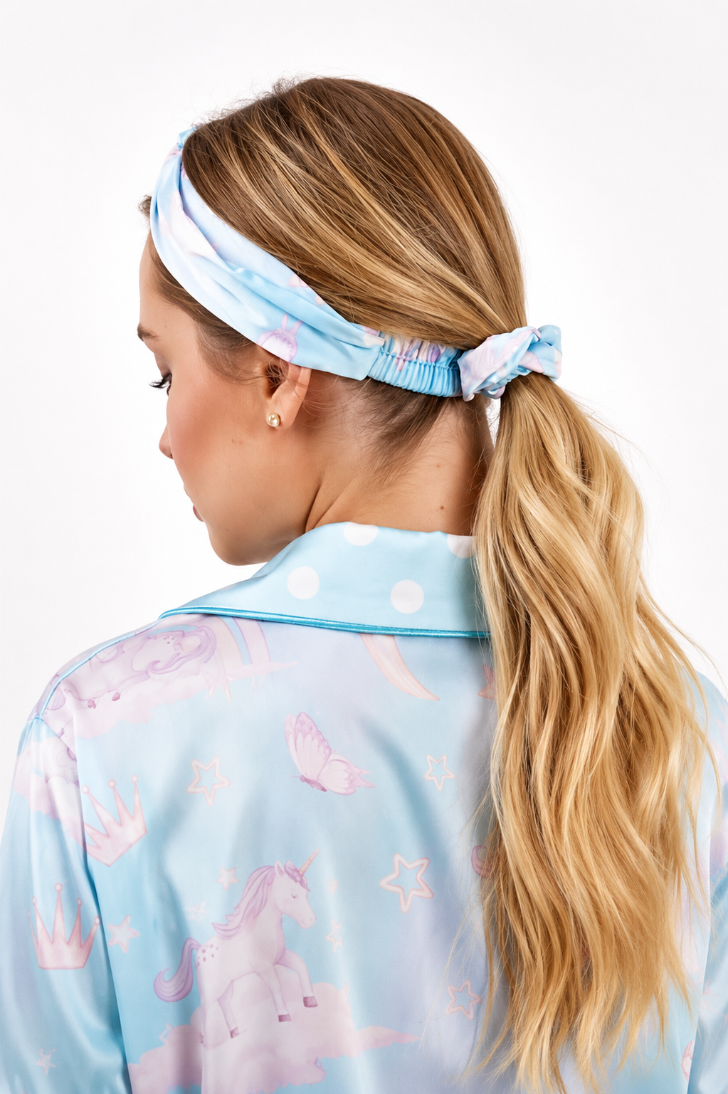 muvv's ® Unicorn Desenli Kısa Saten Pijama Takımı
