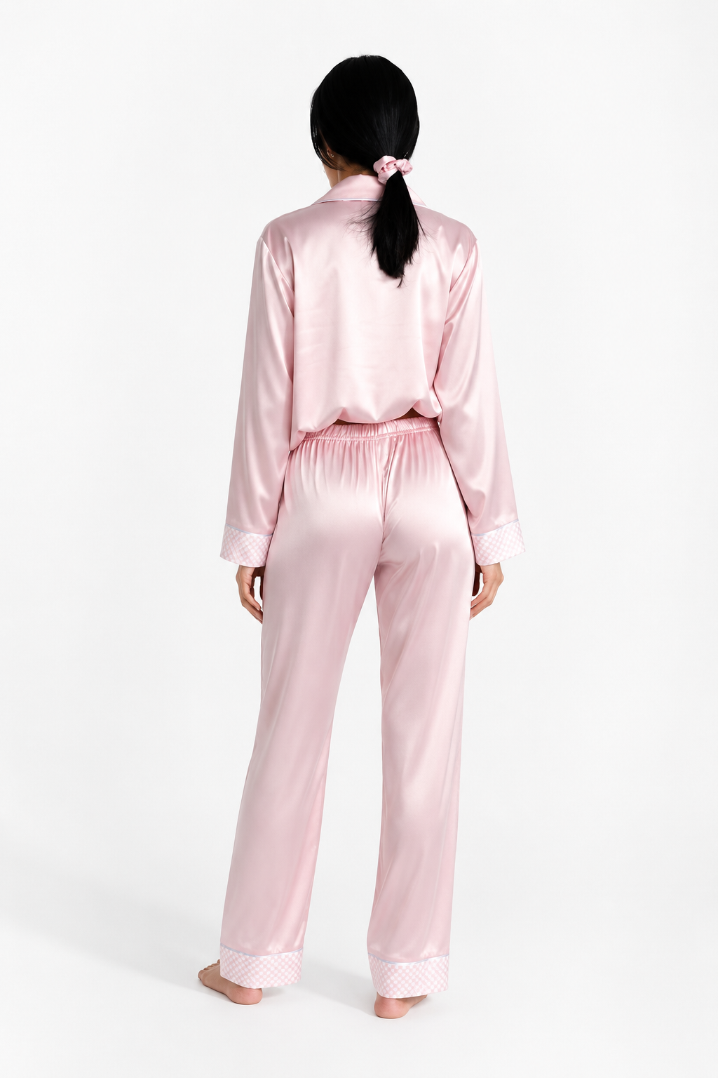 muvv's ® Pudra Saten Pijama Takımı